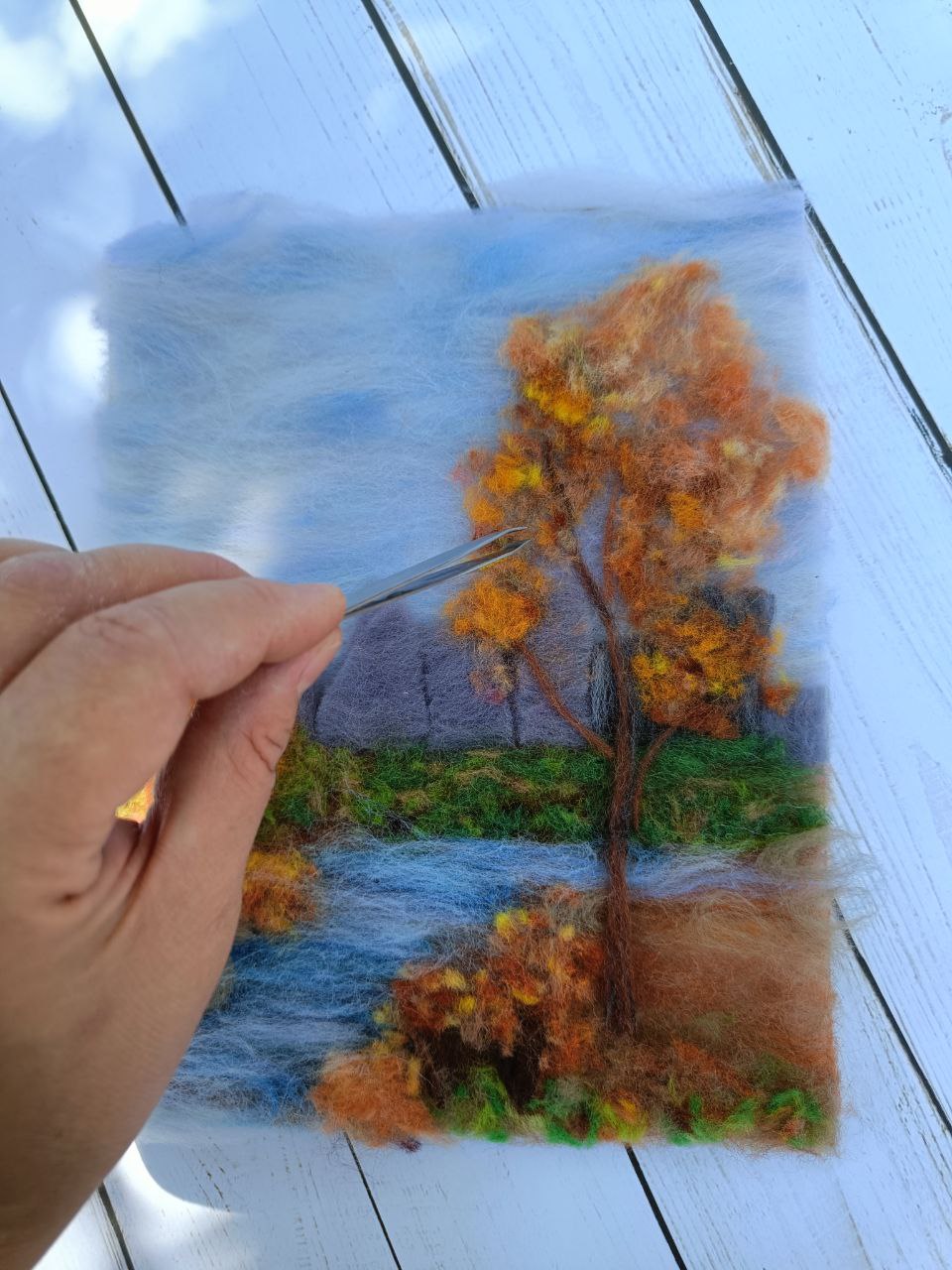 Making "Fall in the Zilker park"